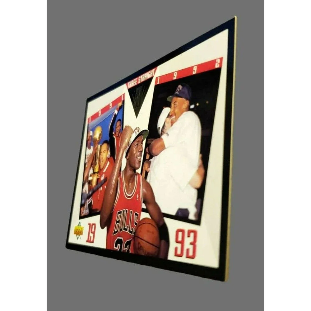 1993-94 Upper Deck MICHAEL JORDAN Three Straight '91 '92 '93 NBA Card #SP-4 HOF